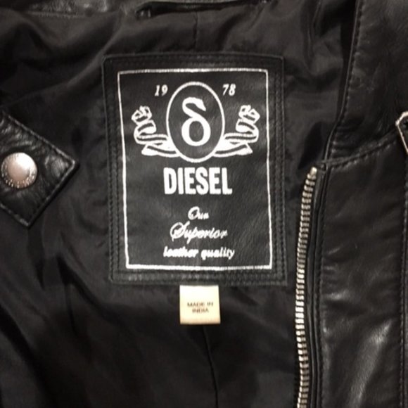 DIESEL BLACK SOFT LEATHER JACKET - Picture 2 of 3